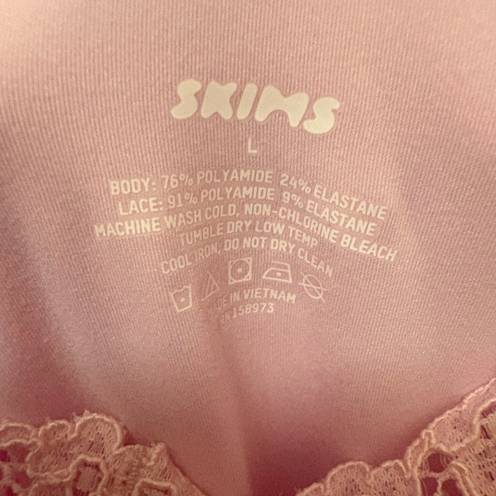 Skims Cherry Blossom Lace Trim Dress - Picture 3 of 3